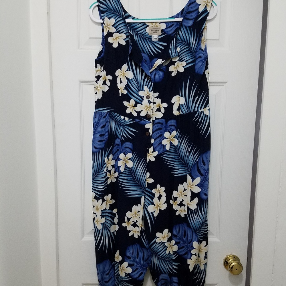 Hawaiian print romper